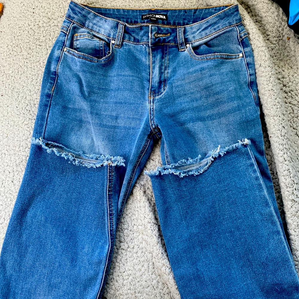 Cute and chic flare jeans